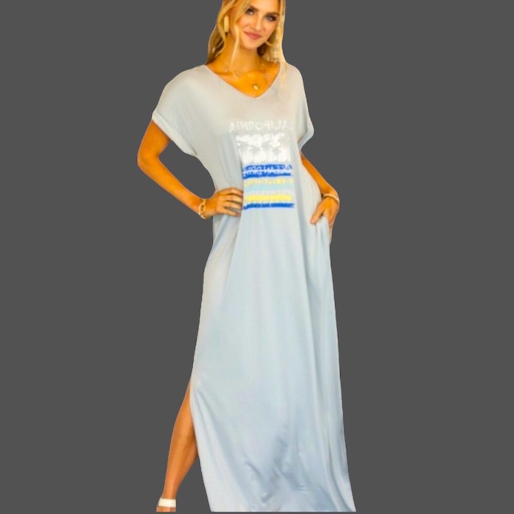 🆕Chic California Summer Breeze Maxi Dress - Picture 1 of 5